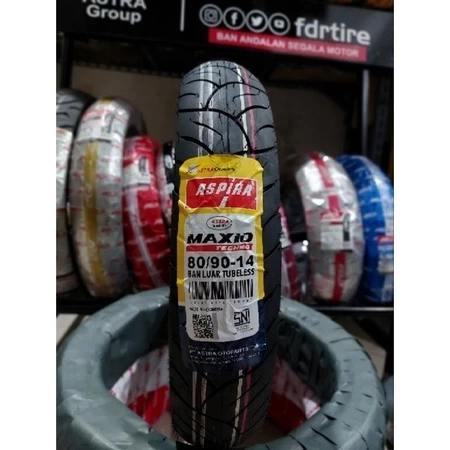 Ban Motor Tubeless 80/90-14 + Pasang DiLokasi