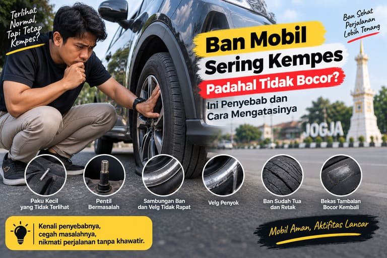 Ban Mobil Sering Kempes Padahal Tidak Bocor? Ini Penyebab dan Cara Mengatasinya